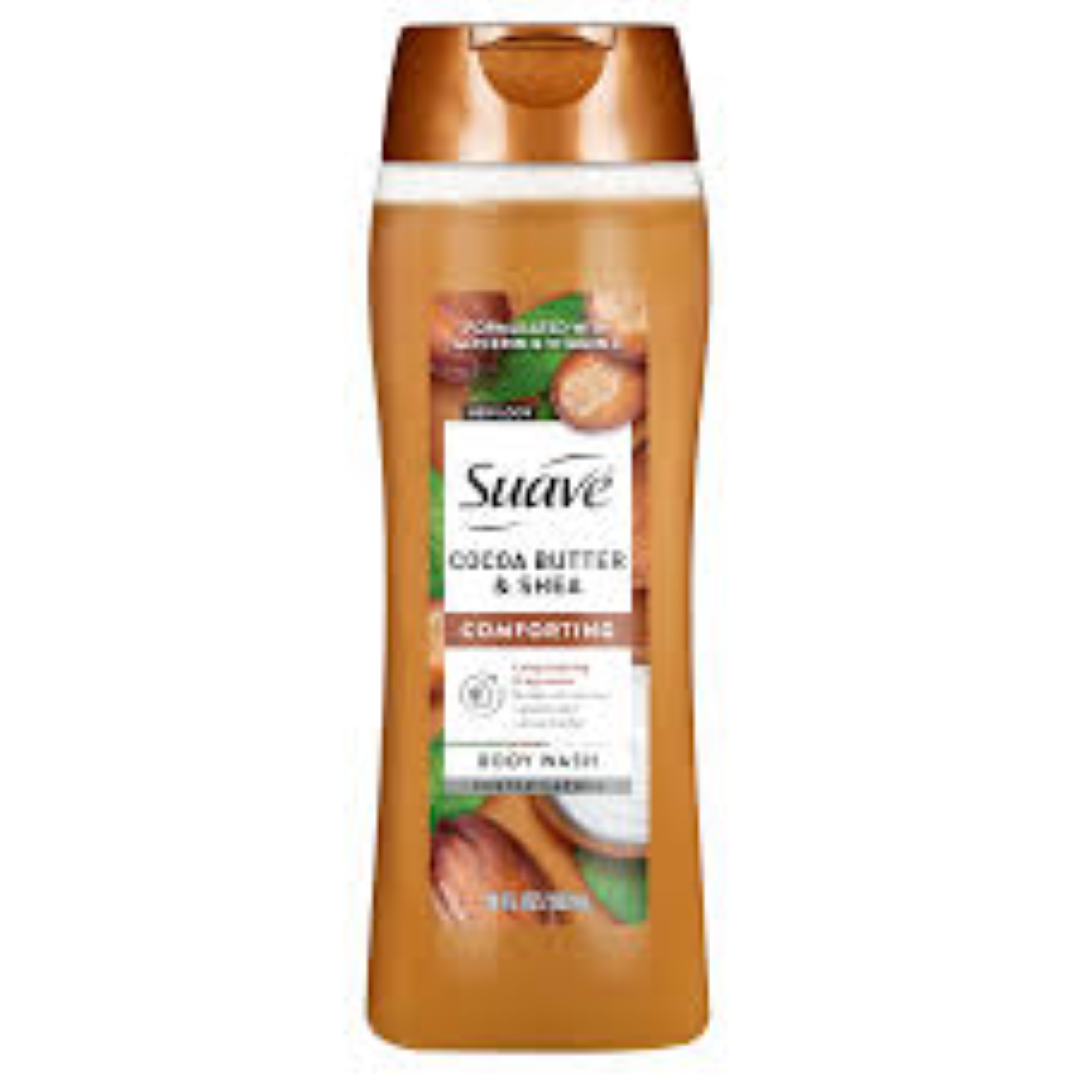 SUAVE ESSENTIAL CREAMY BODYWASH COCOA BUTTER & SHINE 443ML